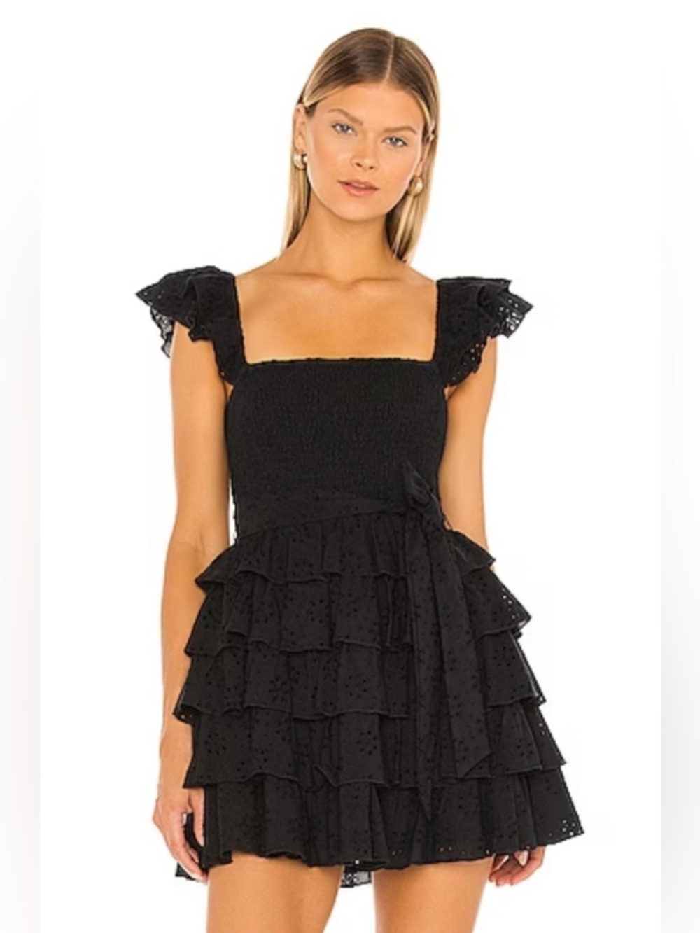 Revolve Tularosa Carlotta Tiered Ruffle Mini Dress —Size XS
